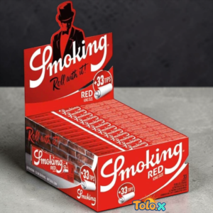 Smoking king Size Red + 33 tips