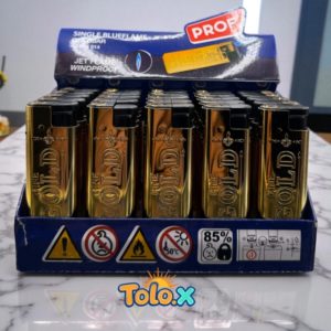briquet chalumeau prof gold 25 pcs