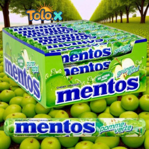 Mentos Rouleaux Pomme 38g x 40pcs