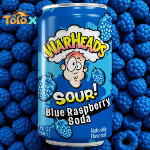 Warheads sour blue raspberry 355ml