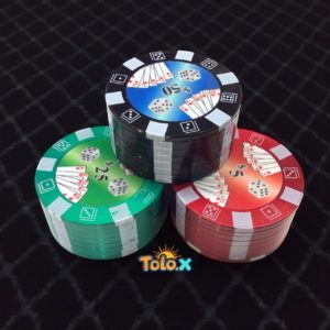 Grinder metalique casino 12pcs