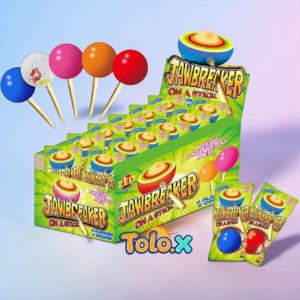 Jawbreaker on a stick multi couleur 15pcs