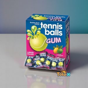 Fini tennis ball avec liquide bubble-gum 200pcs