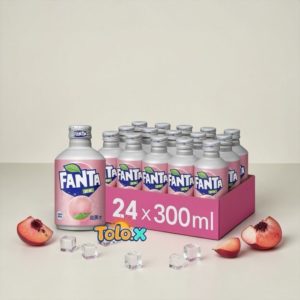 Fanta white peach japan bouteille metal 24x300ml